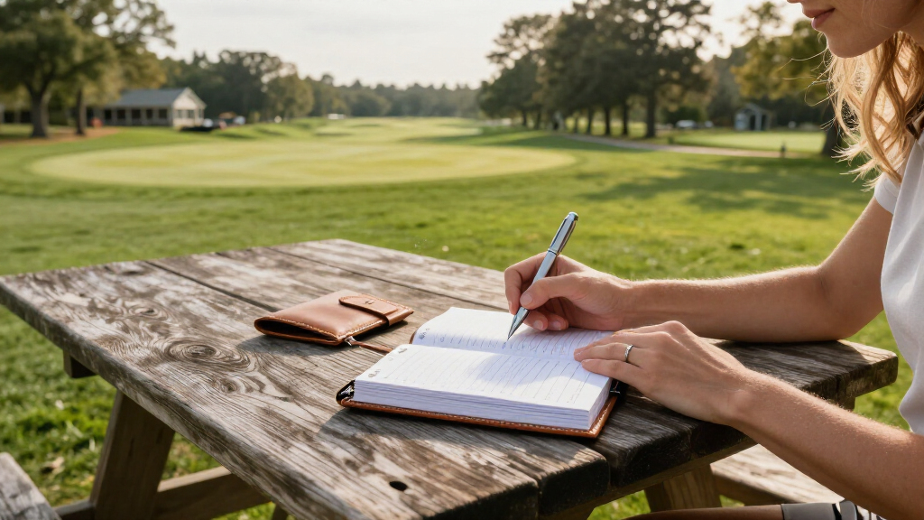 high end golf course yardage books