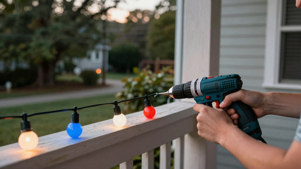 patriotic outdoor string lights