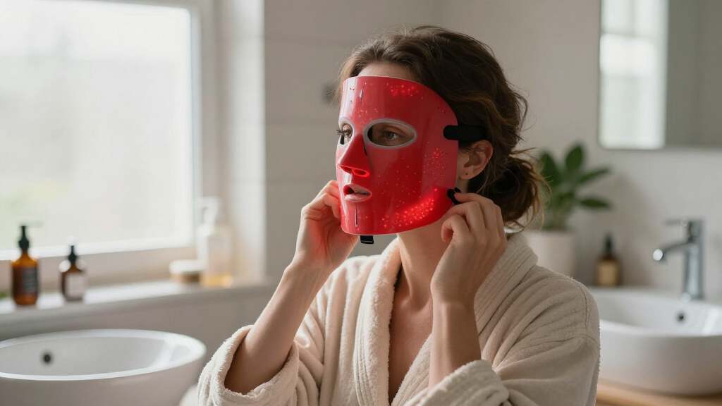 LED light therapy face masks