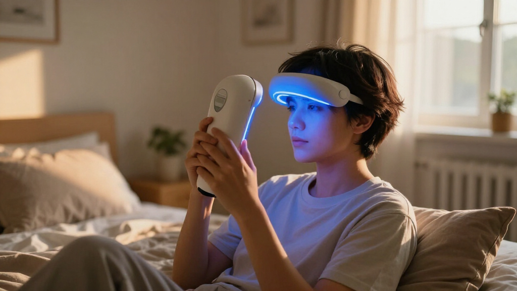 blue light therapy devices for acne skincare use