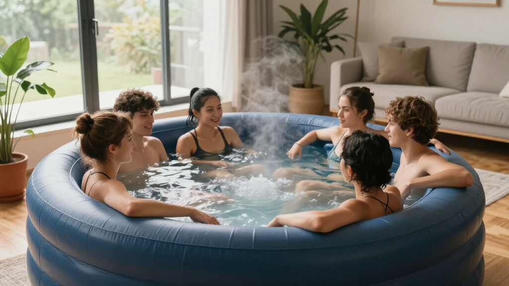 inflatable hot tub 6 person