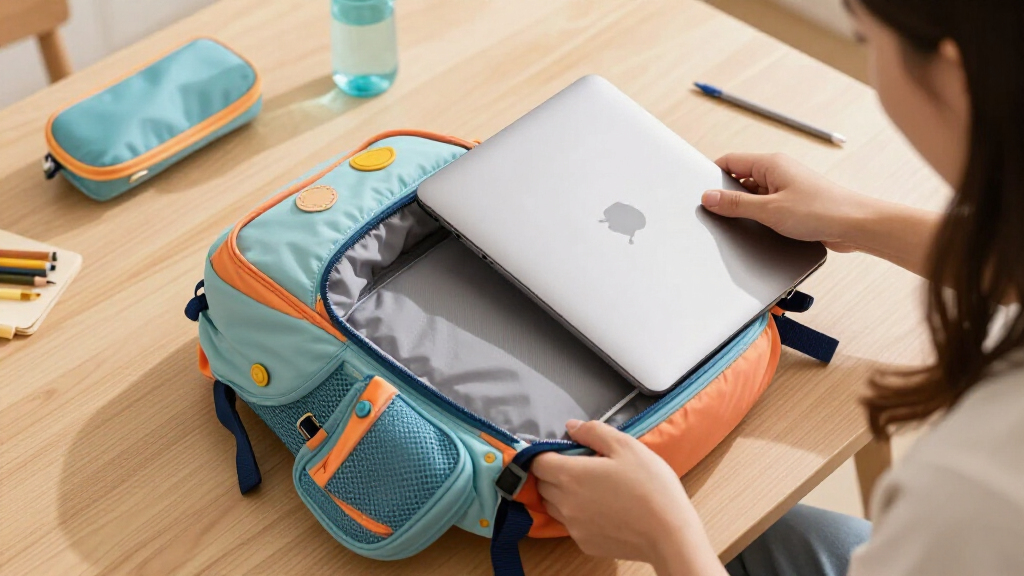 kids' backpack with laptop compartment