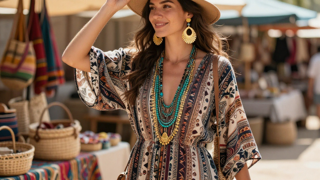 boho statement earrings