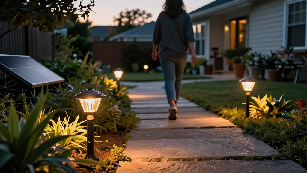 solar powered pathway lights