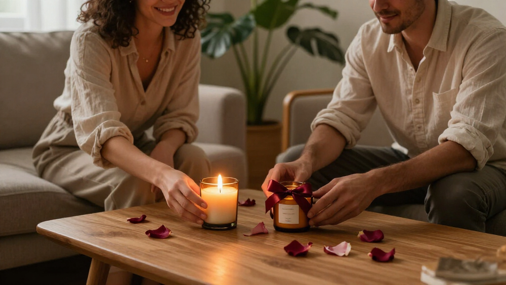 romantic candle gift sets