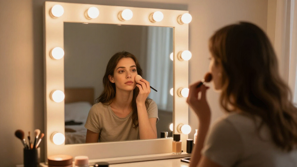 best large hollywood makeup mirror