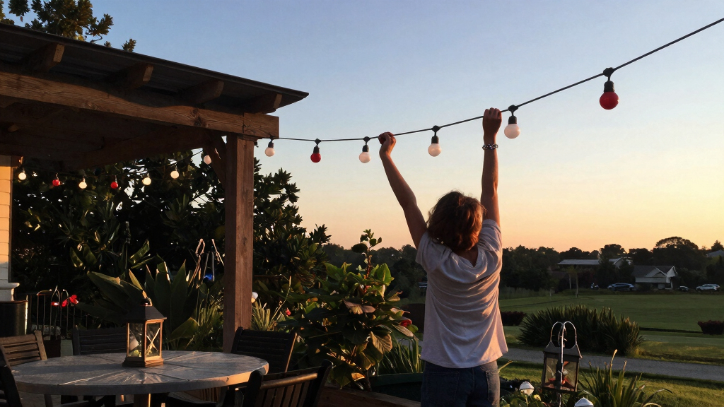 patriotic outdoor string lights