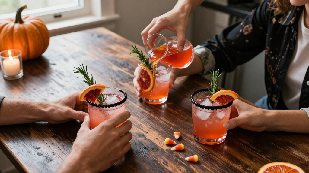 Halloween cocktail glasses