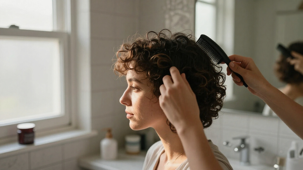 styling short curly hair