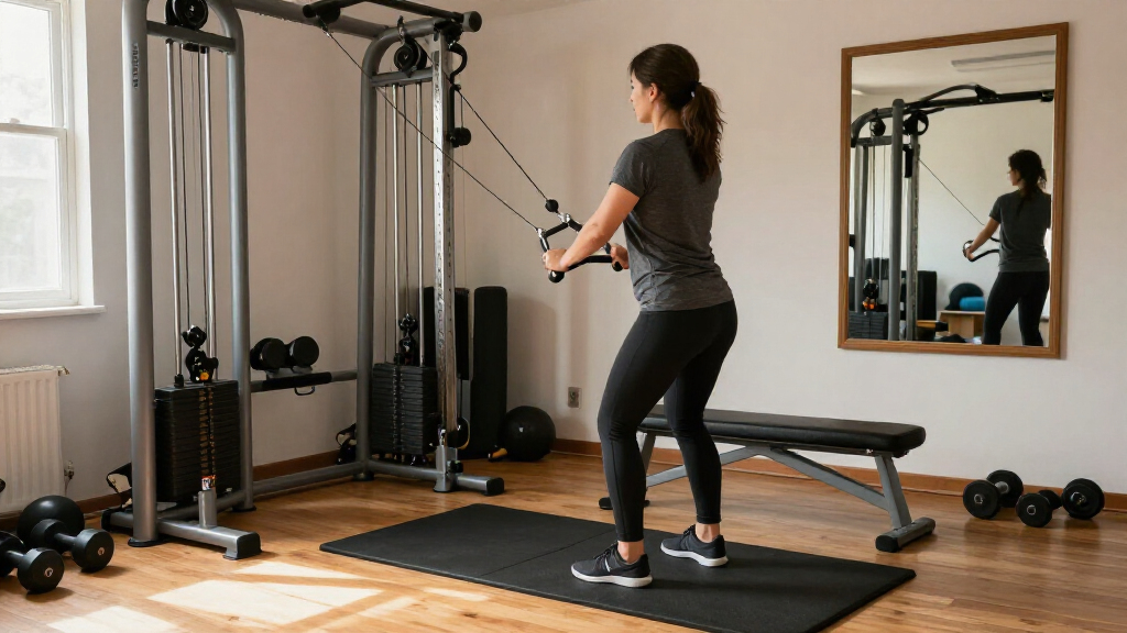 compact home gym cable machines