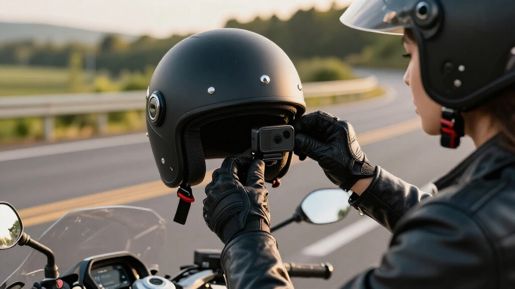 helmet camera kit for motorcycle riders