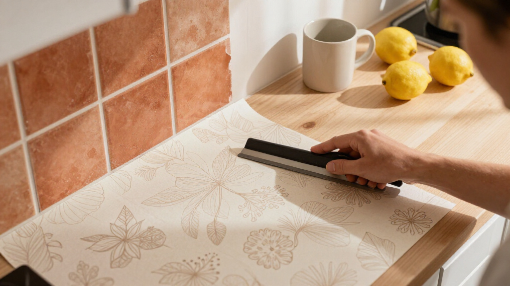 best peel and stick kitchen wallpaper