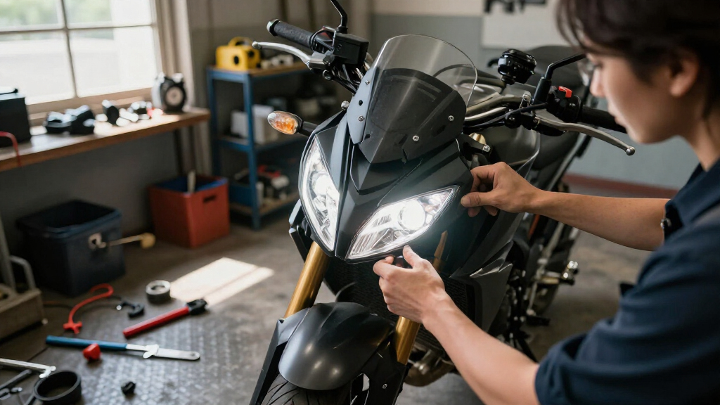 motorcycle LED headlights