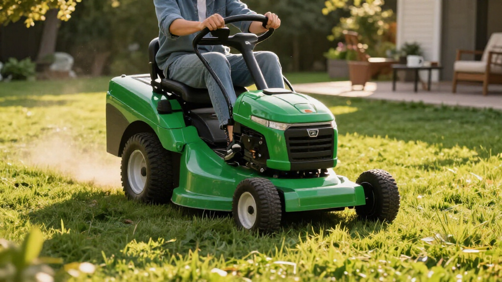 riding lawn mower