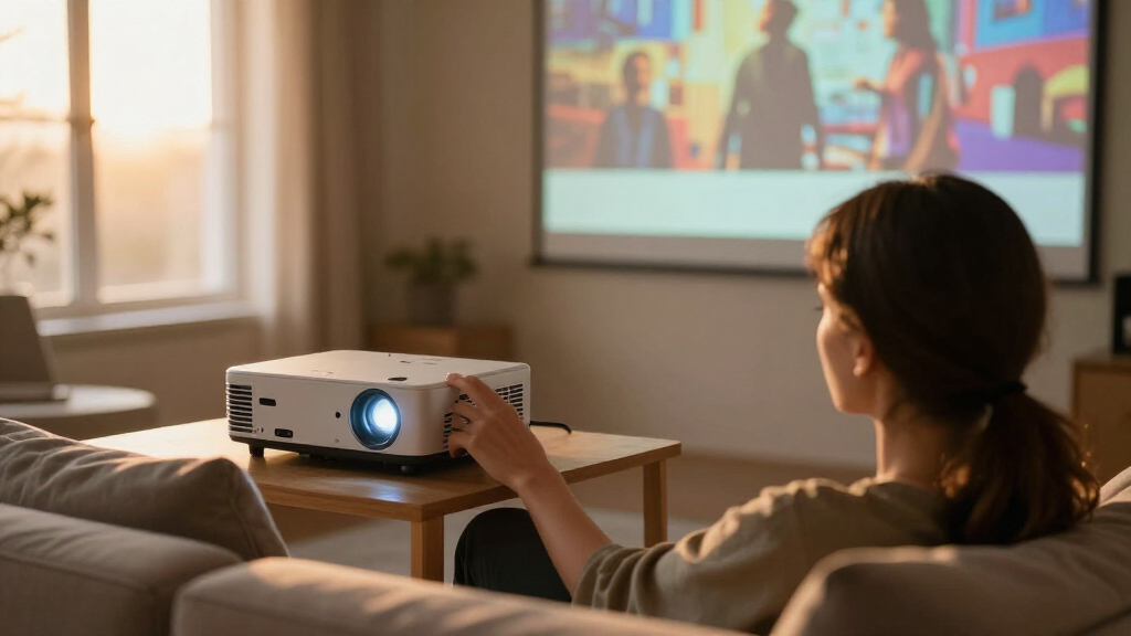 portable short throw projector