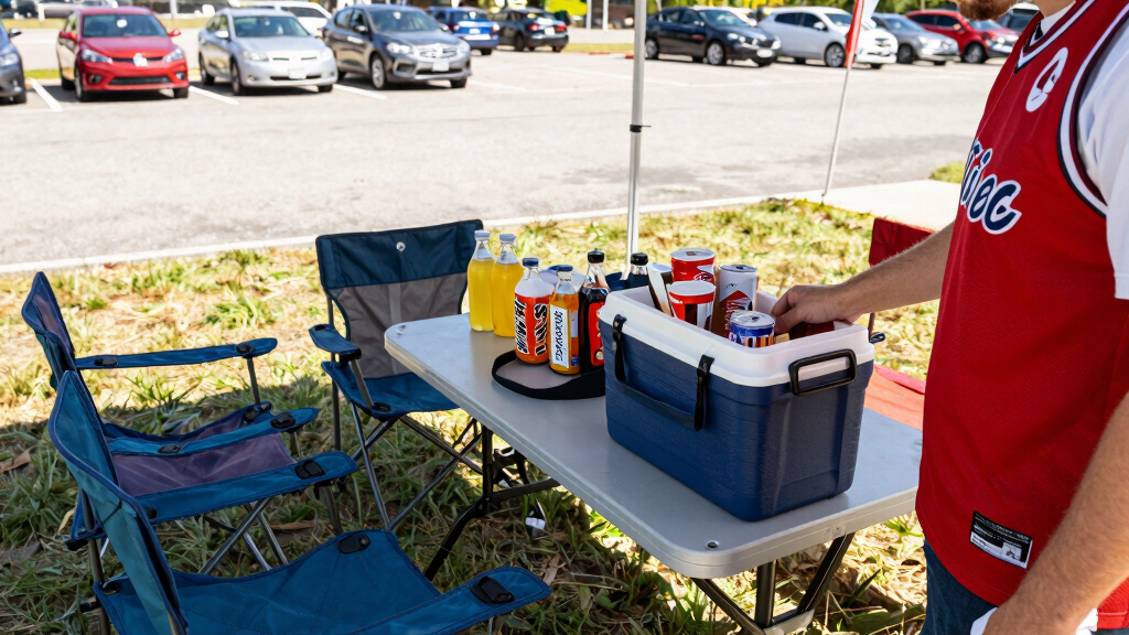 soccer fan tailgating gear
