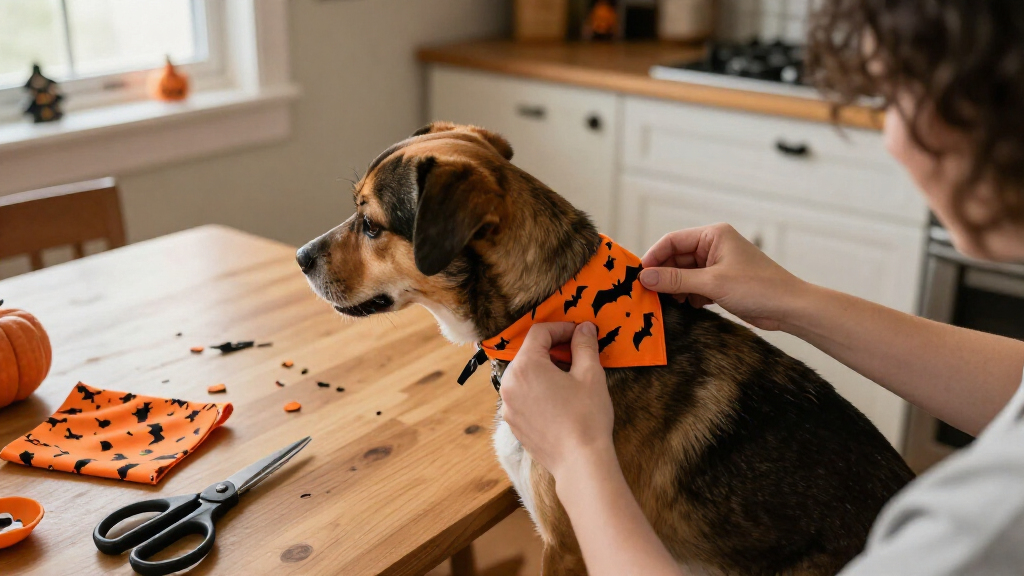 Halloween pet bandanas