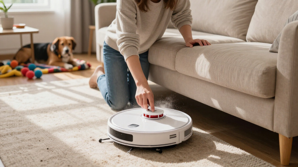 robot vacuum for pet hair under furniture