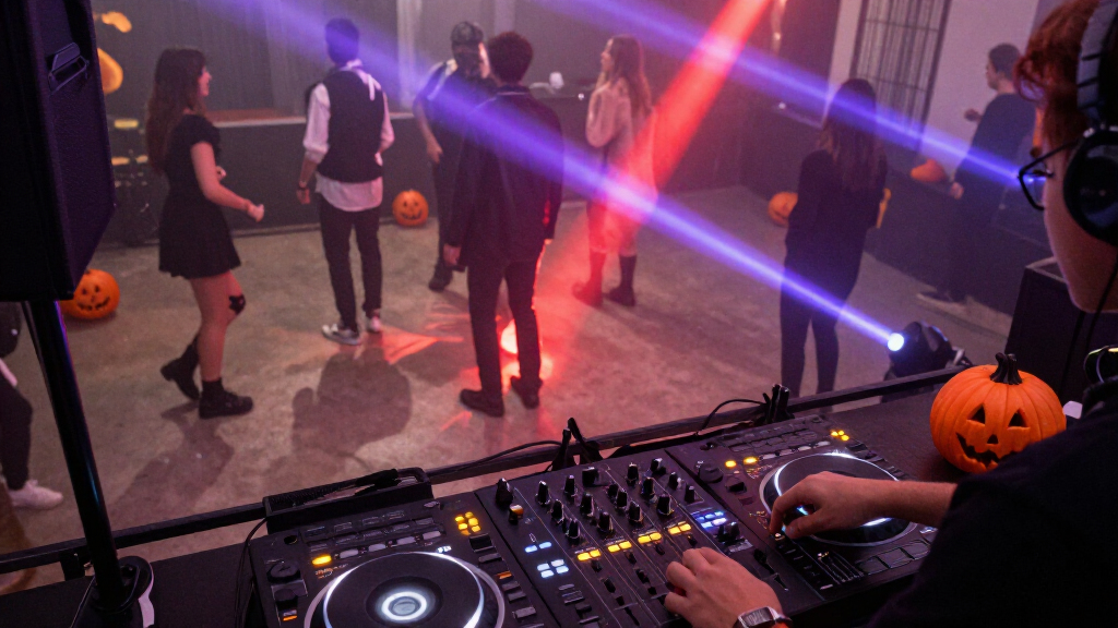 DJ lighting effects for Halloween parties
