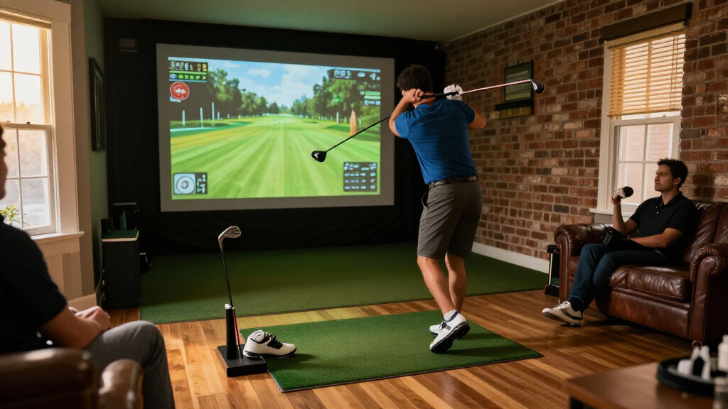 best golf simulator package for sports basement