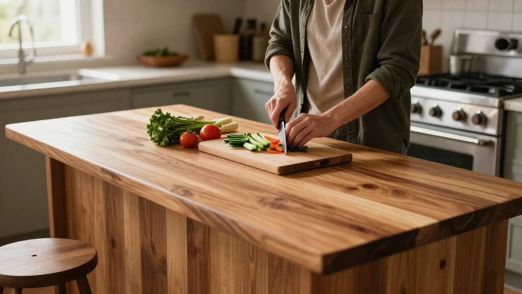 best butcher block kitchen island cart large