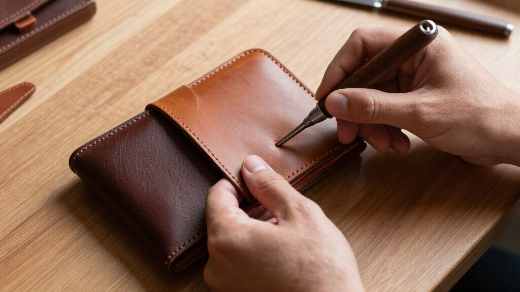 full grain leather clutch wallets with rfid blocking