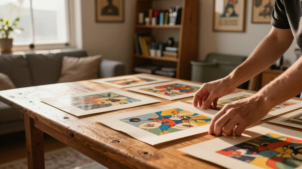 vintage art print sets