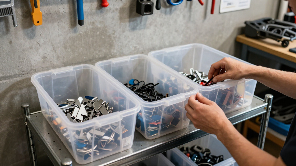 automotive garage organization bins