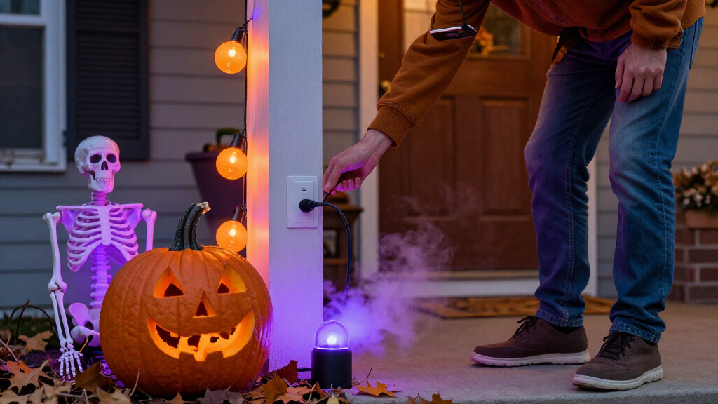 smart plugs for Halloween decorations