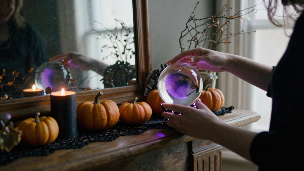 Halloween crystal ball decorations
