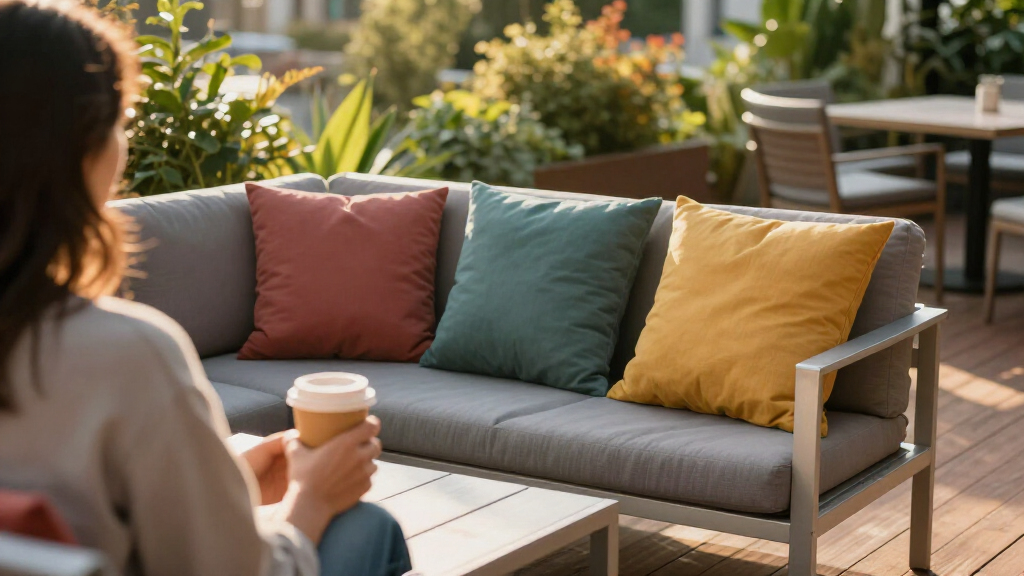 patio sectional set aluminum