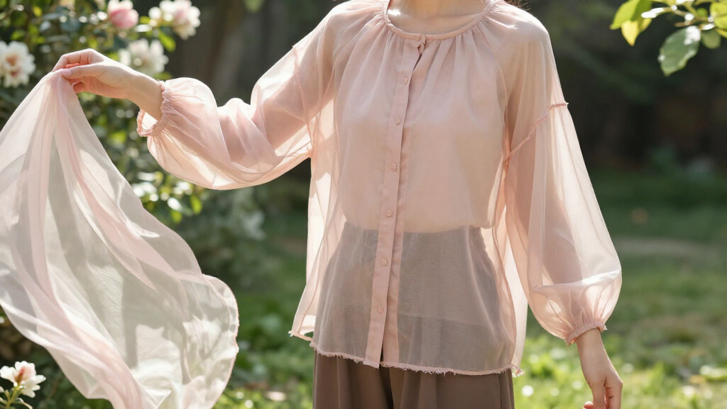 best raw-edge organza blouses