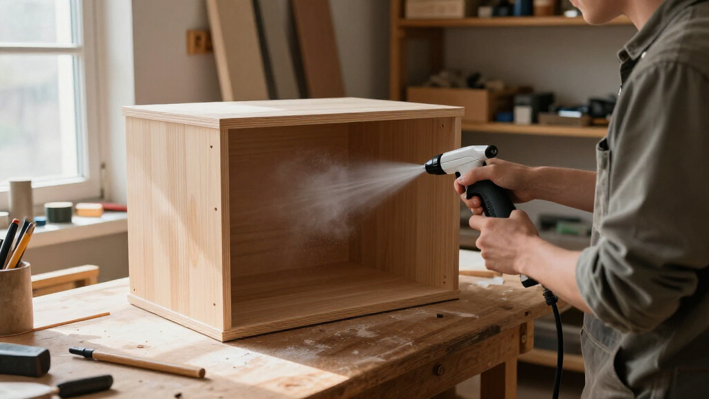 sprayer for spraying cabinet primer