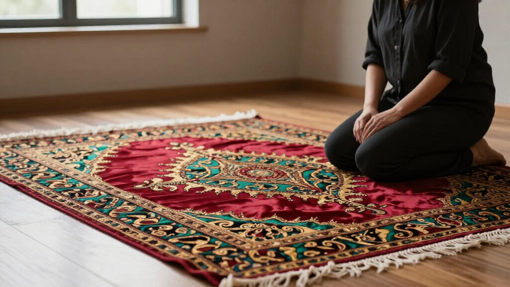 yilong high knot count silk rug