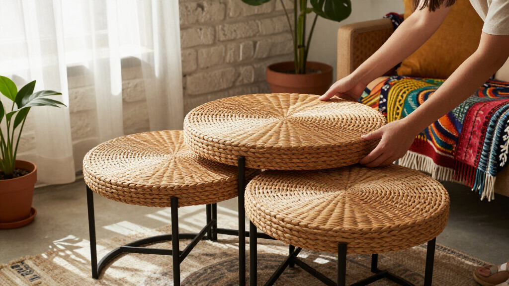 boho nesting tables