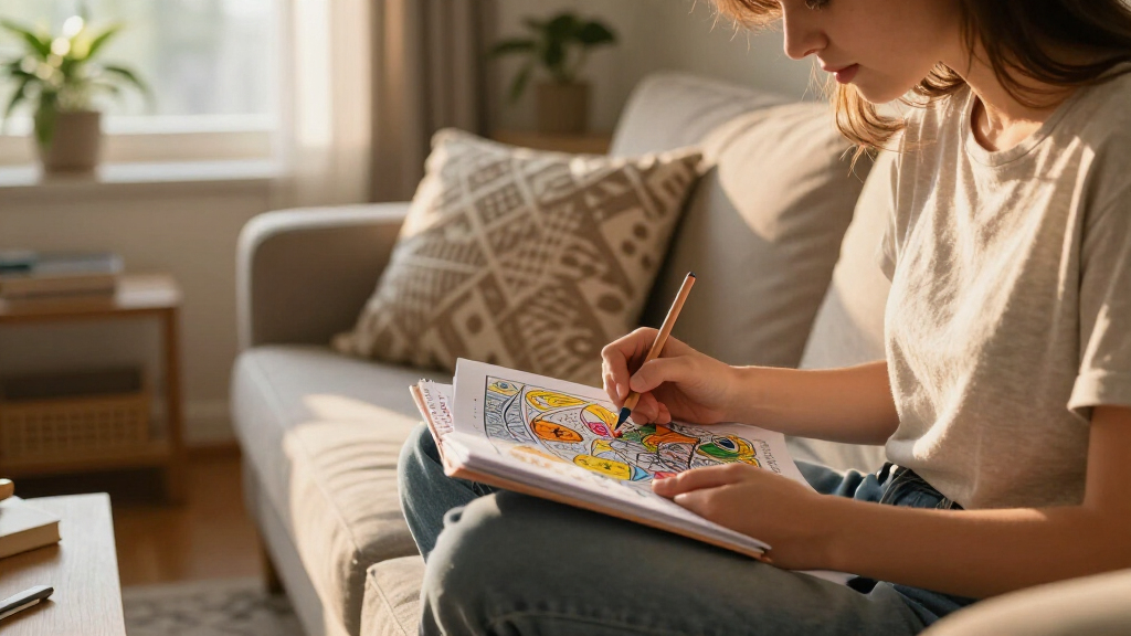 stress relief adult coloring books