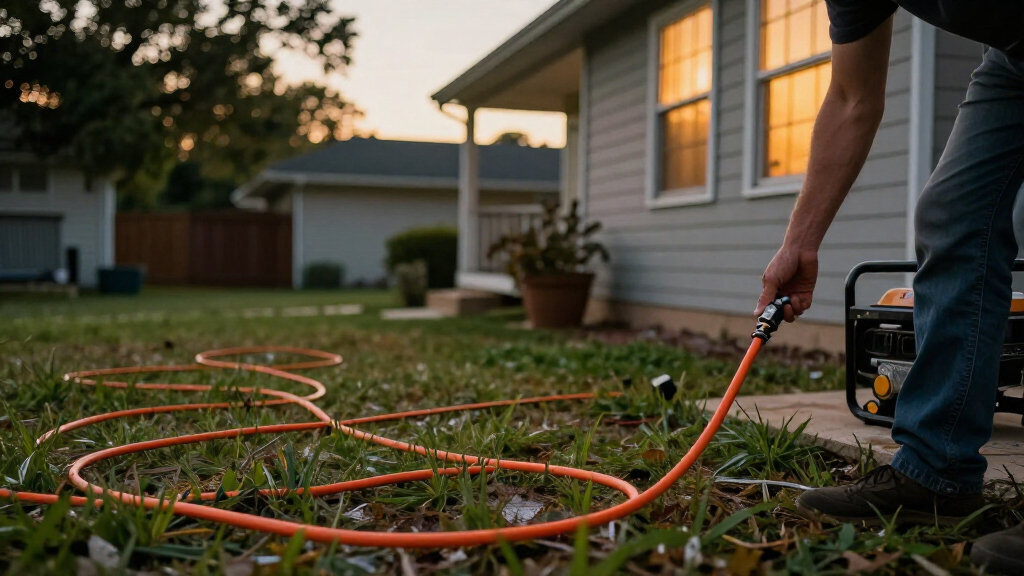 heavy duty extension cord for outdoor generator