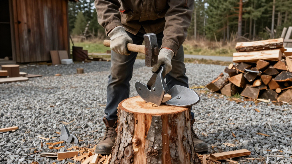 log splitter wedges