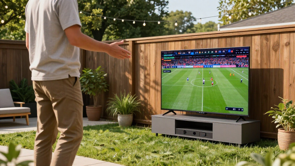 best outdoor smart tv for backyard game days