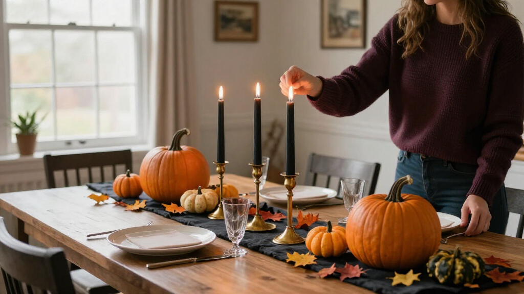Halloween taper candle holders