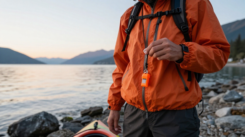 safety marine whistle orange