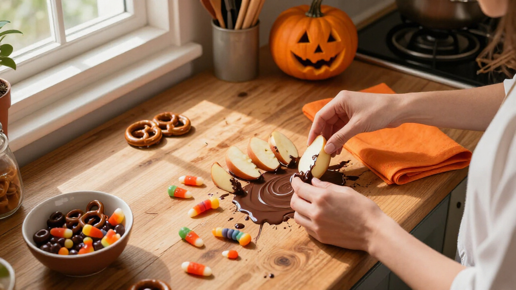 Halloween Süßigkeiten und Snacks