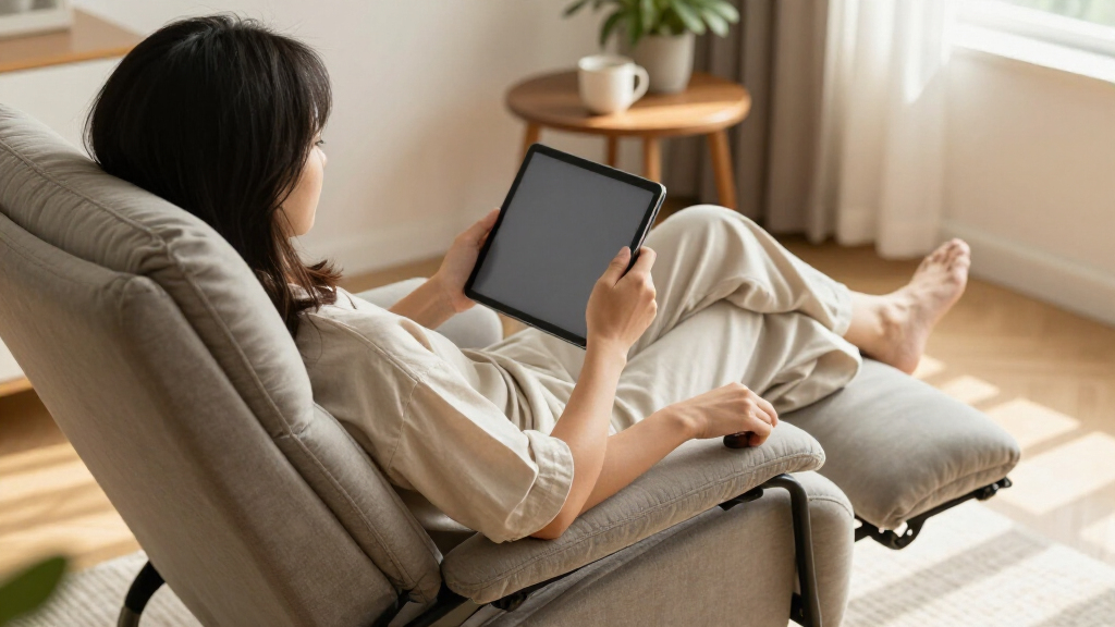 adjustable lounge chair for reading