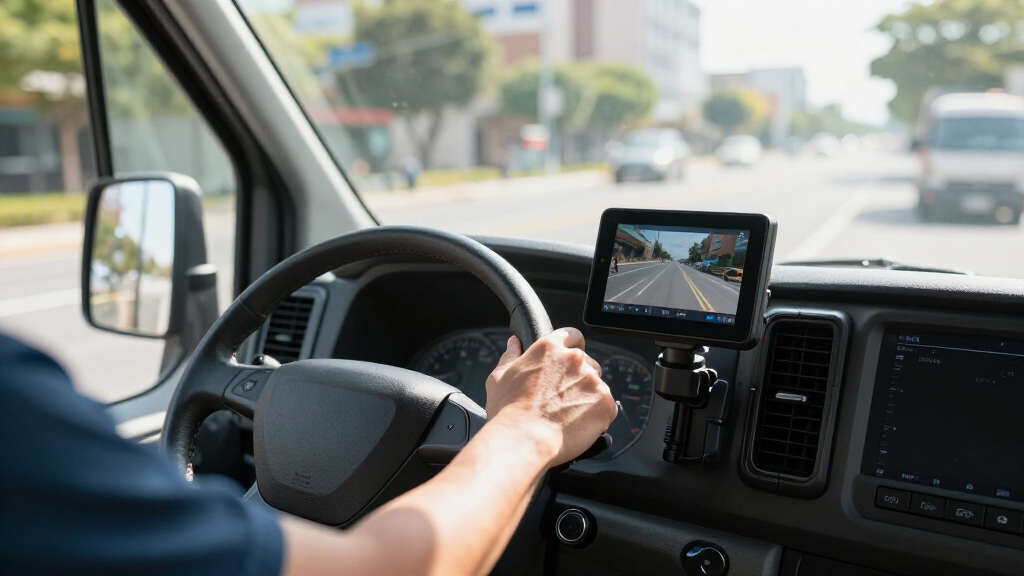 3 channel dash cam for delivery vans