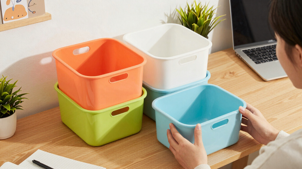 dorm decor and organization bins