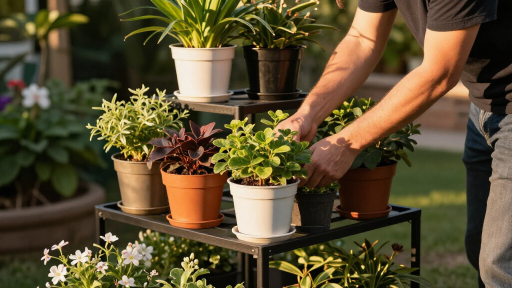 multitier plant stands outdoor