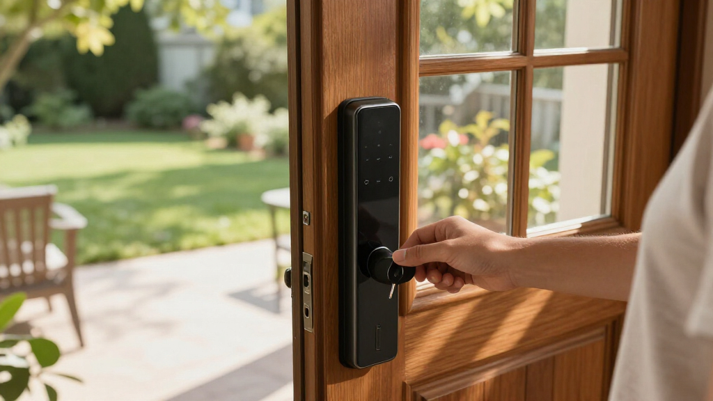 smart lock with physical key backup