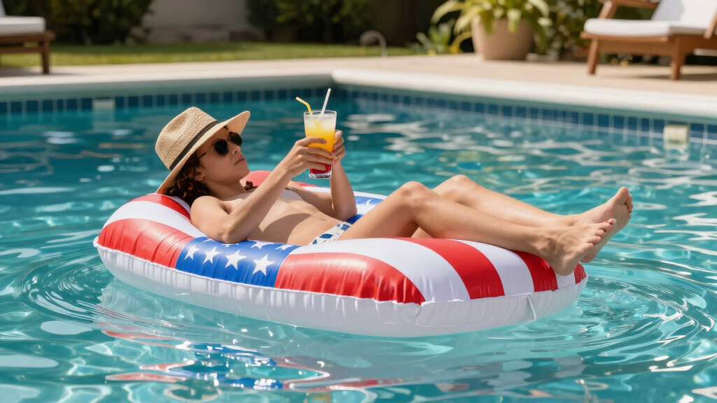 patriotic pool float decorations