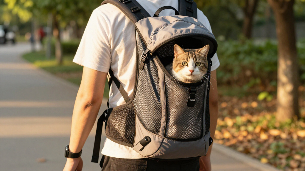 ventilated cat backpack carrier premium