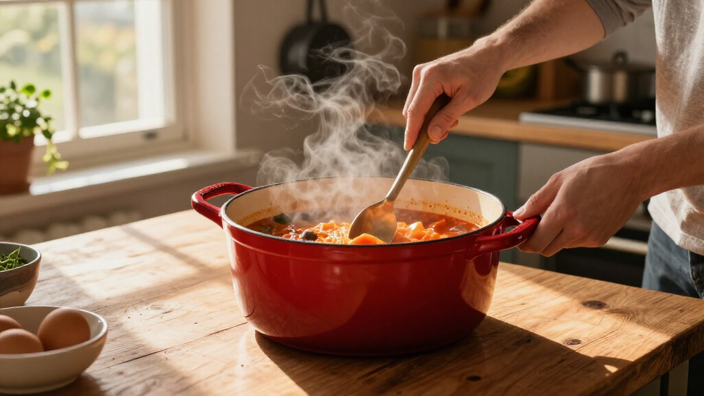 enameled dutch oven with enameled cast iron